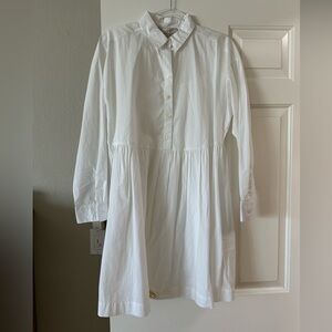 LOFT Classic White Shirt Dress
